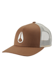 Nixon Iconed Trucker Hat - Brown/Off White