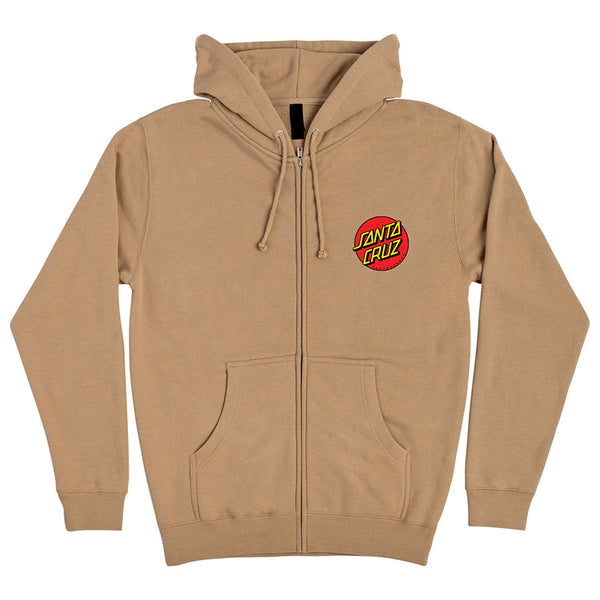 Santa Cruz Mens Classic Dot Zip Hoodie Rumors Skate and Snow