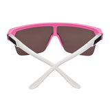 Spy Flynn 5050 Sunglasses - Matte Pink Matte Translucent White - Happy Bronze Pink Mirror