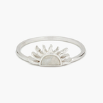 Pura Vida Half Sun Ring ~ Silver