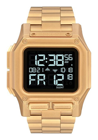 Nixon Regulus Stainless Steel Watch - All Gold