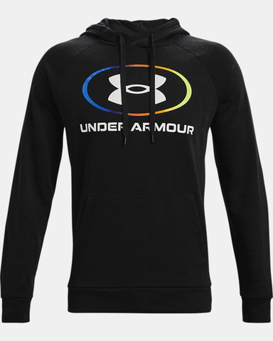 Men's UA Rival Fleece Wordmark Colorblock Hoodie