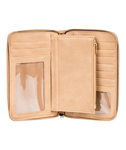 Roxy Womens Back In Brooklyn Zip-Around Wallet - Beige