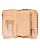Roxy Womens Back In Brooklyn Zip-Around Wallet - Beige