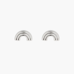 Pura Vida Chasing Rainbows Stud Earrings ~ Silver