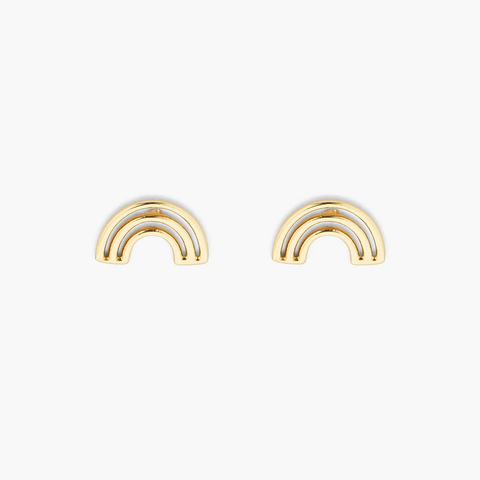 Pura Vida Chasing Rainbows Stud Earrings ~ Gold