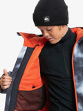 Quiksilver Boys Mission Printed Insulated Snow Jacket