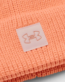 Under Armour Women's ColdGear® Infrared Halftime Ribbed Pom Beanie - Afterglow / Orange Dream