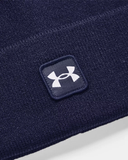 Under Armour Men's UA Halftime Cuff Beanie - Midnight Navy / White