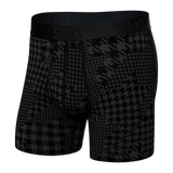 Saxx 22nd Century Silk Underwear - Dogstooth Camo- Black