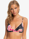 Roxy Womens Printed Beach Classics Fixed Triangle Bikini Top