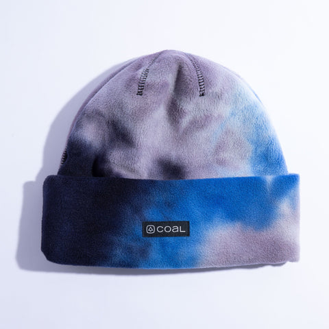 Coal New Jack Fleece Beanie - Marine Blue Tie Dye