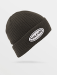 Volcom Mens Cord Beanie - Black Green