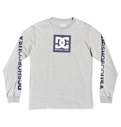 DC Mens Square Star Long Sleeve T-Shirt