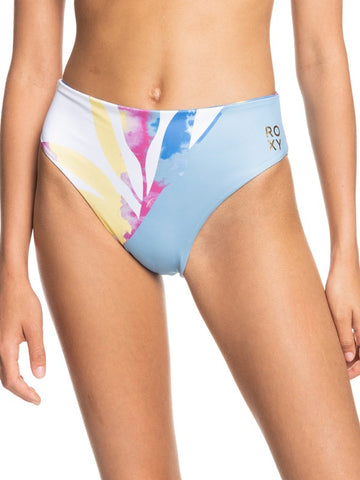 Roxy Womens Pop Surf Mid Waist Reversible Bikini Bottoms