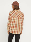 Volcom Womens Plaid to Meet U Long Sleeve Flannel