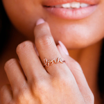 Pura Vida Love Wire Wrap Ring ~ Rose Gold