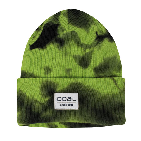 Coal Standard Acrylic Knit Cuffed Beanie - Tie Dye Green