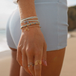 Pura Vida Chasing Rainbows Ring ~ Gold