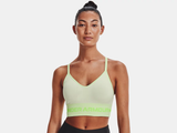 Under Armour Women's UA Seamless Low Long Heather Sports Bra