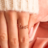 Pura Vida Love Wire Wrap Ring ~ Rose Gold