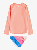 Roxy Girl Touch of Rainbow Long Sleeve UPF 50 Rashguard Set