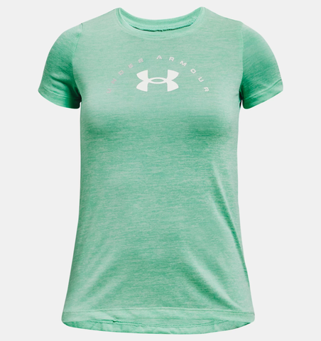 Under Armour Girls' UA Tech™ Twist Arch Big Logo Short Sleeve