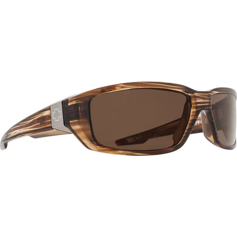 Spy Dirty Mo Sunglasses - Brown Stripe Tort - Happy Bronze Polar