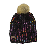 Coal The Ava Hand Knit Rainbow Beanie - Black