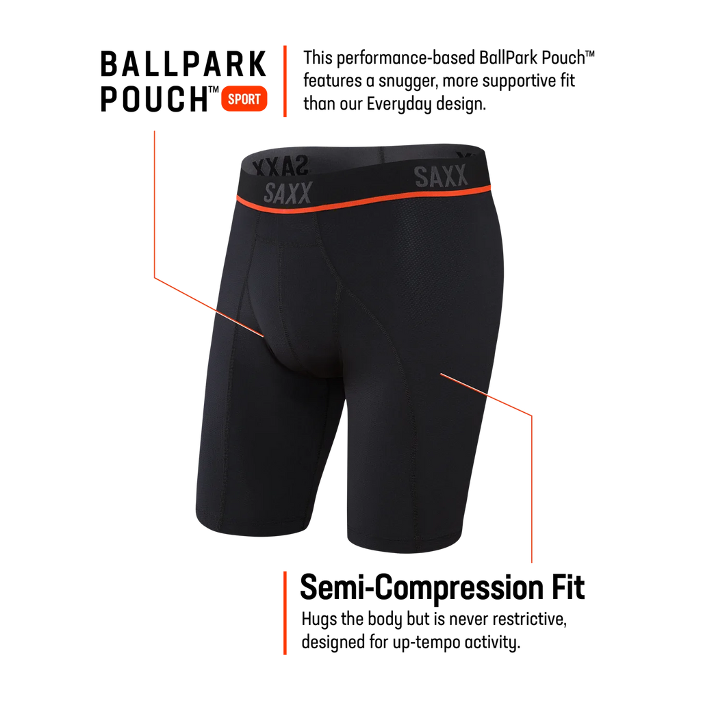 Saxx Underwear Kinetic Long Leg Rumors Skate and Snow