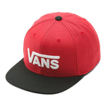 Vans Boys Drop V ll Snapback Hat - True Red