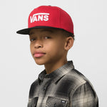 Vans Boys Drop V ll Snapback Hat - True Red