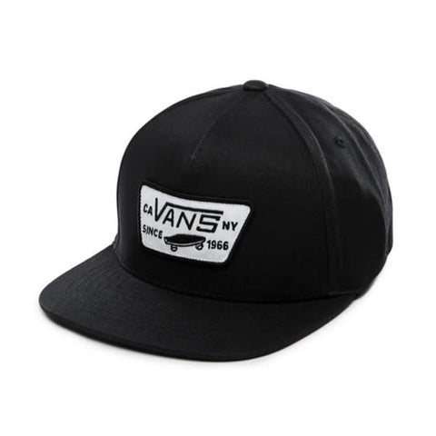 Vans Boys Full Patch Snapback Hat - True Black